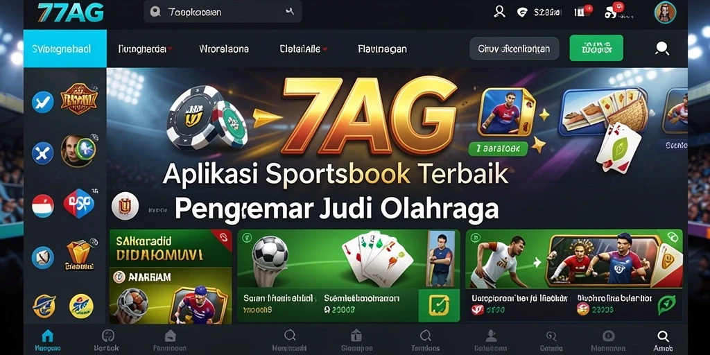 Tampilan gameplay Sportsbook di aplikasi 77AG.