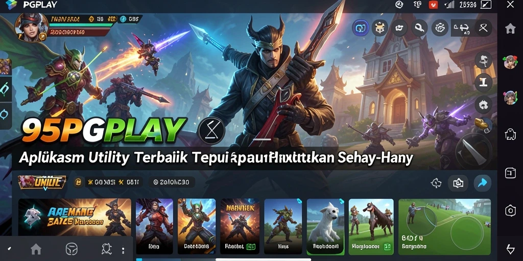 Tampilan intuitif dari aplikasi Utility 95PGPLAY dalam penggunaan sehari-hari.