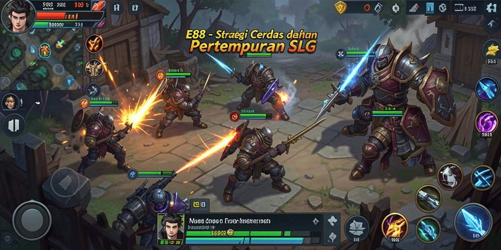 Menampilkan pertempuran strategis yang mendebarkan di E88.
