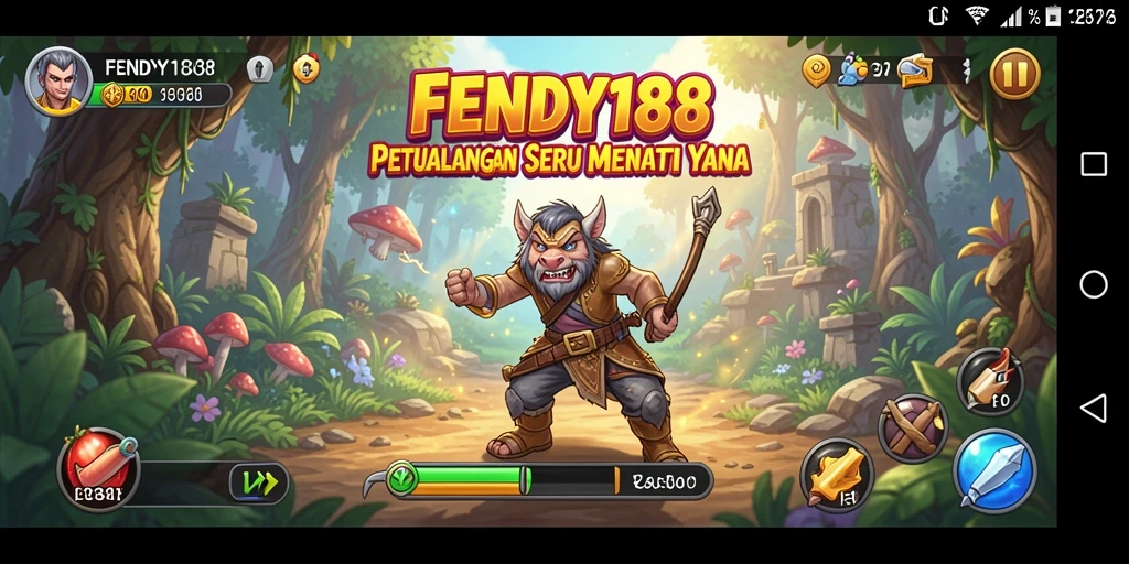 Tampilan gameplay seru dalam FENDY188 dengan petualangan penuh warna.