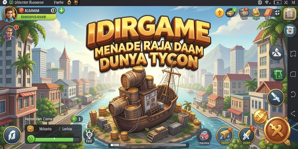 Screenshot gameplay Tycoon yang menampilkan berbagai usaha yang bisa dibangun.