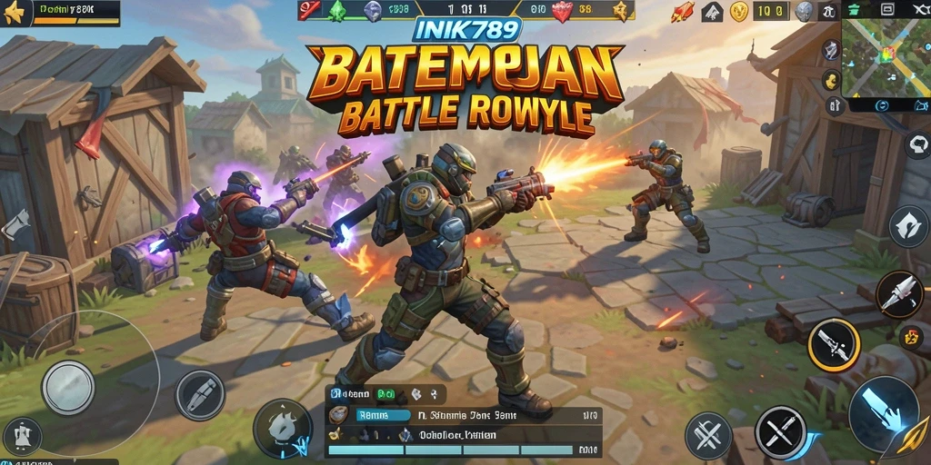 Gameplay seru dengan pertempuran intens di arena Battle Royale.