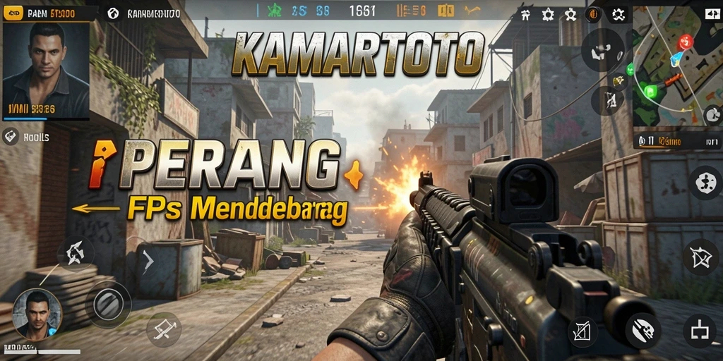 Tangkapan layar gameplay KAMARTOTO yang menunjukkan aksi tembak-menembak mendebarkan.