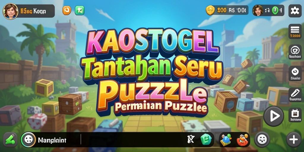 Tampilan gameplay KAOSTOGEL yang seru dan penuh warna.