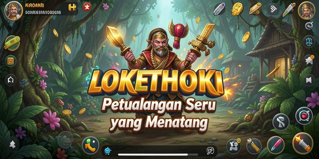 Tangkapan layar gameplay LOKETHOKI menampilkan karakter menjelajahi dunia yang penuh petualangan.