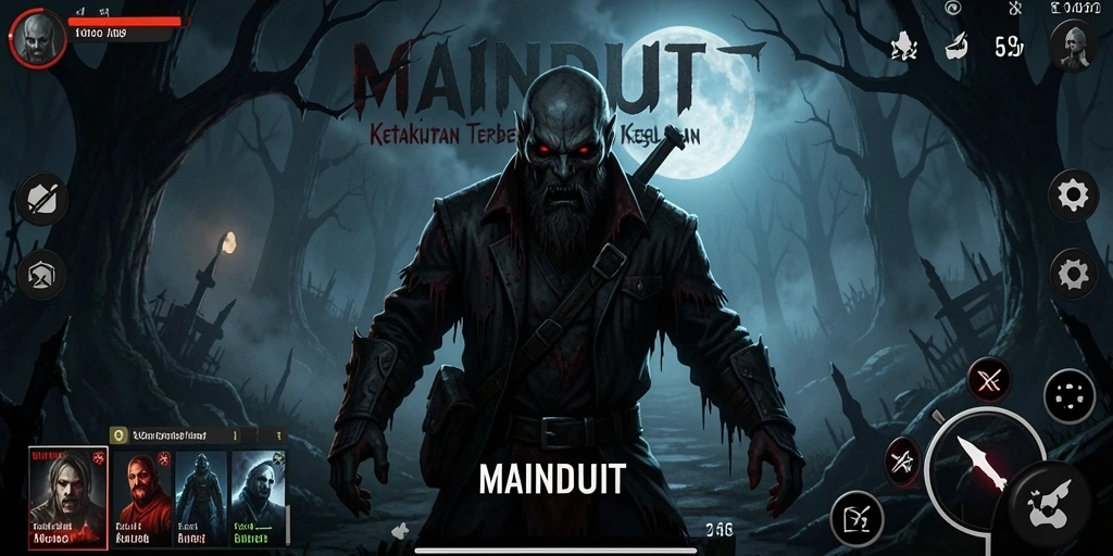 Gameplay menyeramkan di kegelapan yang mencekam.