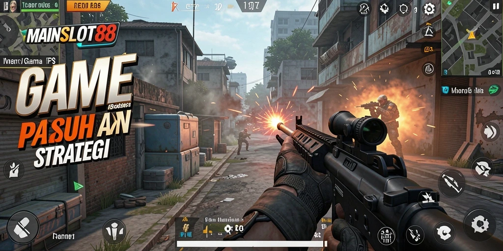 Tampilan utama gameplay MAINSLOT88 dengan aksi tembak menembak yang mendebarkan.