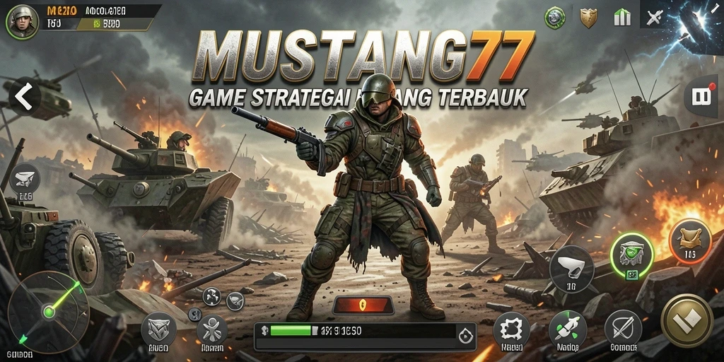 Gameplay mendebarkan dalam MUSTANG77 dengan strategi perang yang kompleks.