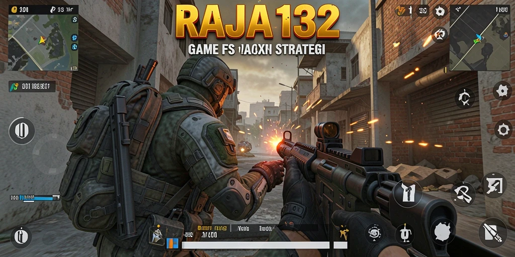 Screenshoot gameplay intens RAJA132 dengan aksi tembak-menembak yang menegangkan.