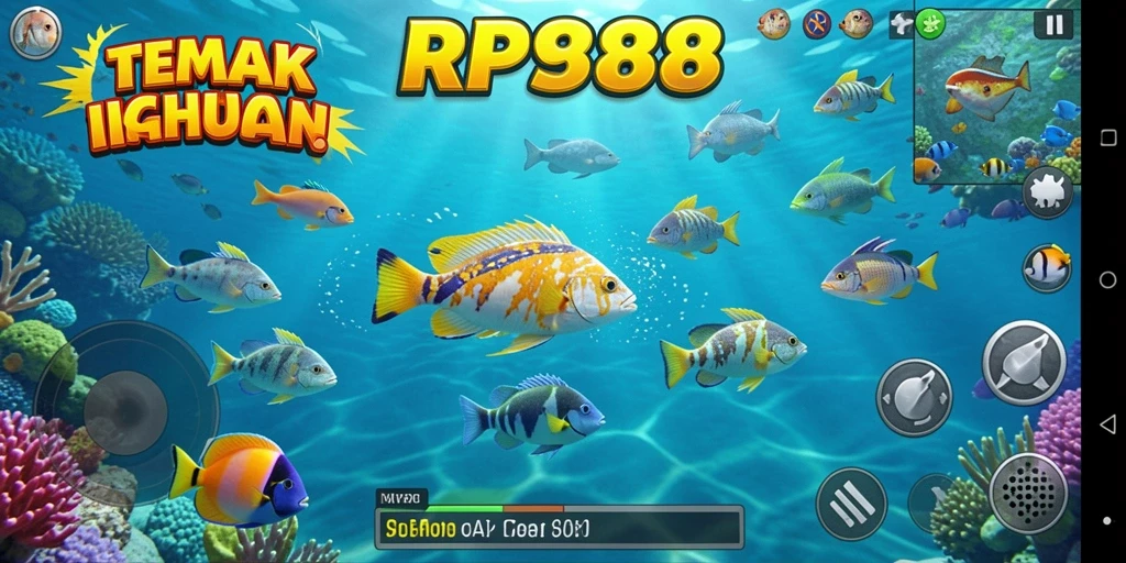 Screenshot dari gameplay Tembak Ikan yang menegangkan dan penuh aksi.
