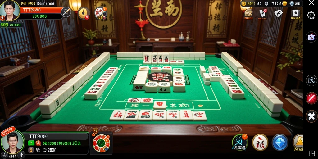Screenshot menunjukkan gameplay menarik Mahjong TTT888 yang penuh tantangan.