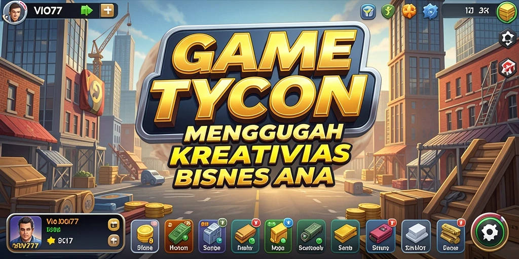 Screenshot VIO77 menunjukkan pemain mengelola bisnis Tycoon.