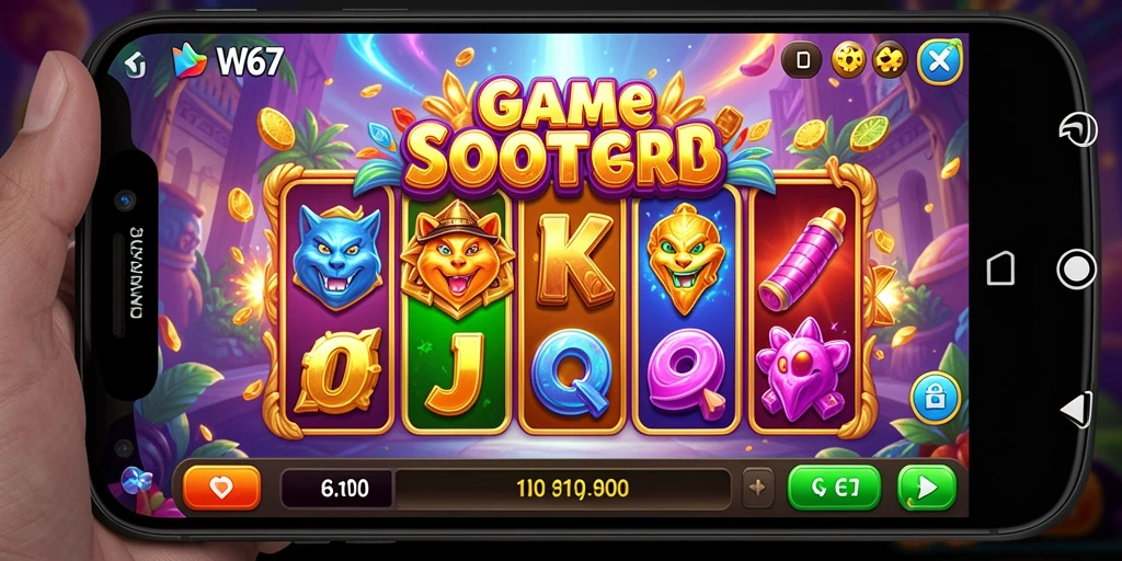 Tampilan gameplay Slot yang menarik dan seru di W67.