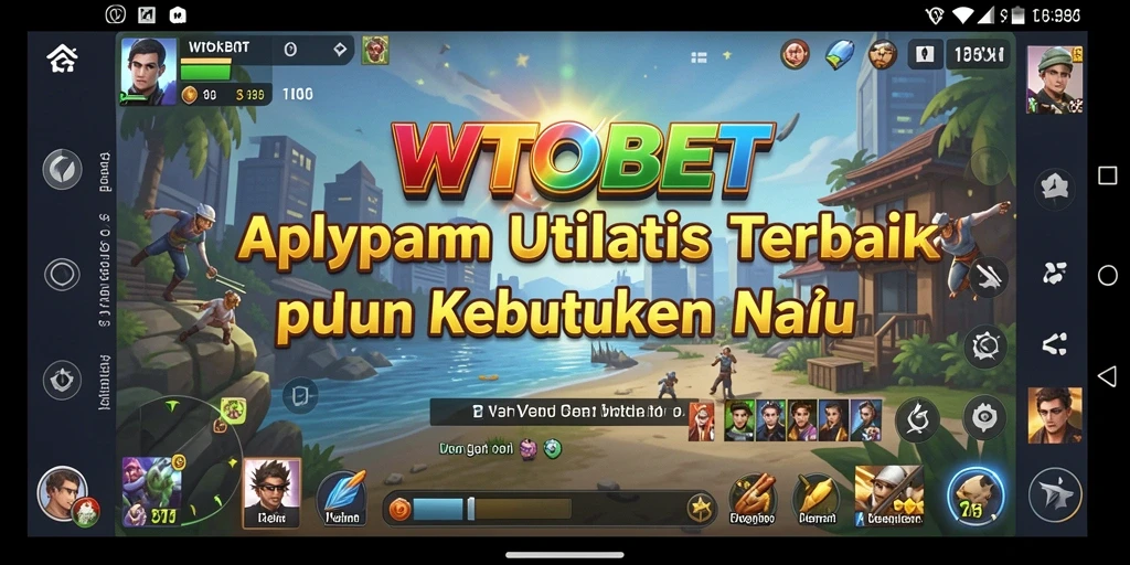Tampilan utama WTOBET menunjukkan fitur-fitur canggih yang berguna.